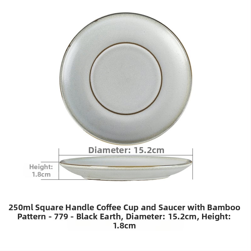 Set de cești de cafea din ceramică brută pentru mic dejun, stil vintage, căni latte pentru uz casnic