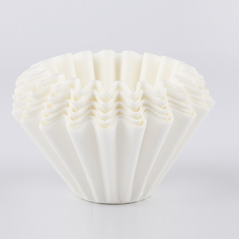 Youcheng W155 Filtre de cafea din hârtie cu model origami în valuri, suport în formă de scoică pentru cafea la filtru