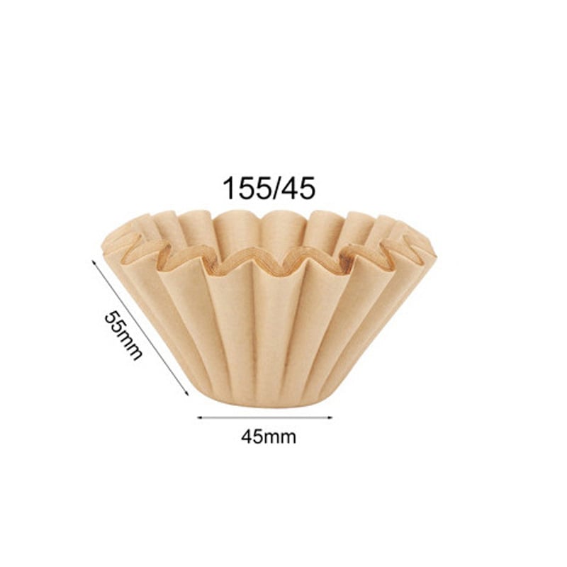Youcheng W155 Filtre de cafea din hârtie cu model origami în valuri, suport în formă de scoică pentru cafea la filtru