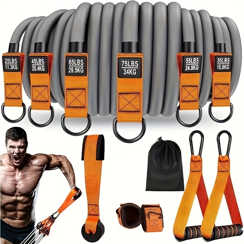 Set traka za otpor za fitness s TPE lateks trakama – visoka čvrstoća i elastičnost za istezanje