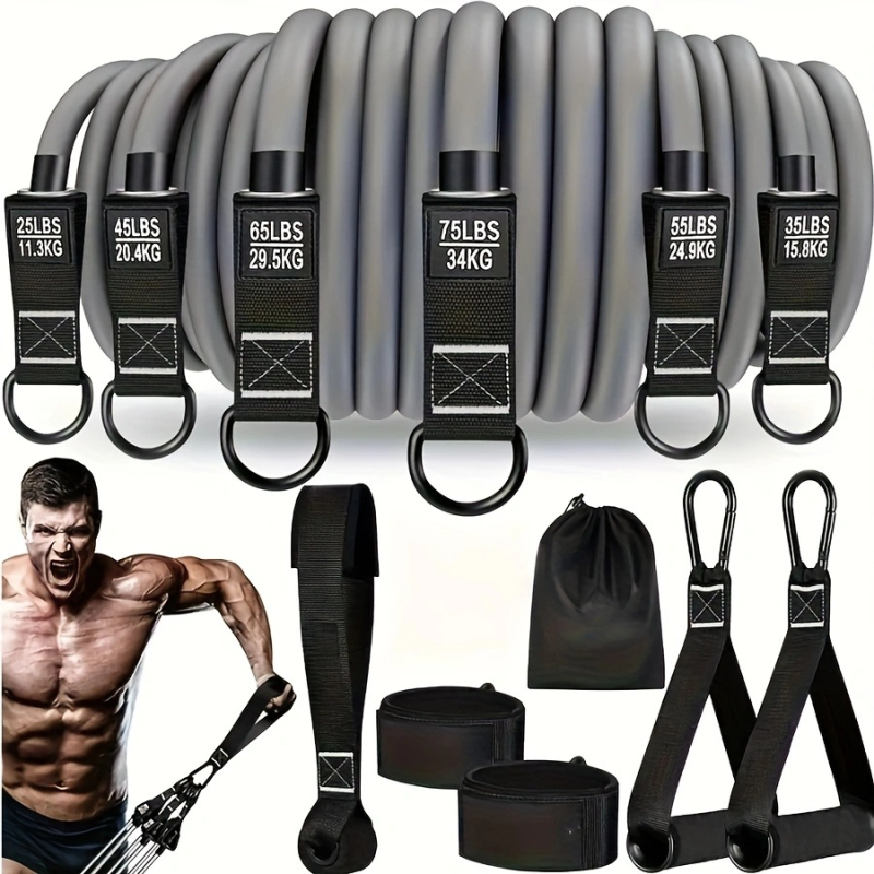 Set traka za otpor za fitness s TPE lateks trakama – visoka čvrstoća i elastičnost za istezanje