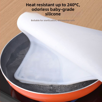Covoraș din silicon îngroșat pentru frământat aluat, calitate alimentară, antiaderent, antiderapant, rezistent la temperaturi înalte, covoraș mare pentru întins aluatul