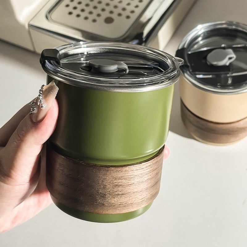 Ceașcă de cafea din oțel inoxidabil 304 – design boutique, potrivită pentru espresso, iced americano și latte