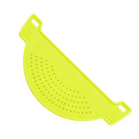 Barieră din plastic pentru filtrarea apei în bucătăria de acasă, separator de reziduuri la marginea oalei, filtru pentru spălat orez și legume, protecție împotriva scurgerilor