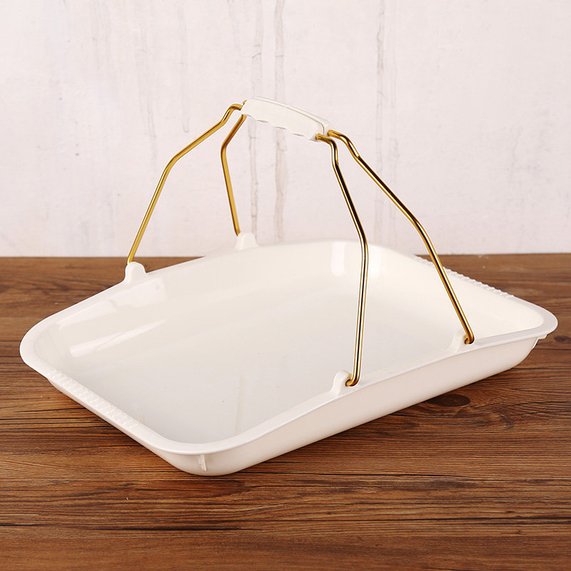 Coș dreptunghiular din plastic pentru pâine și tavă de patiserie pentru coacere