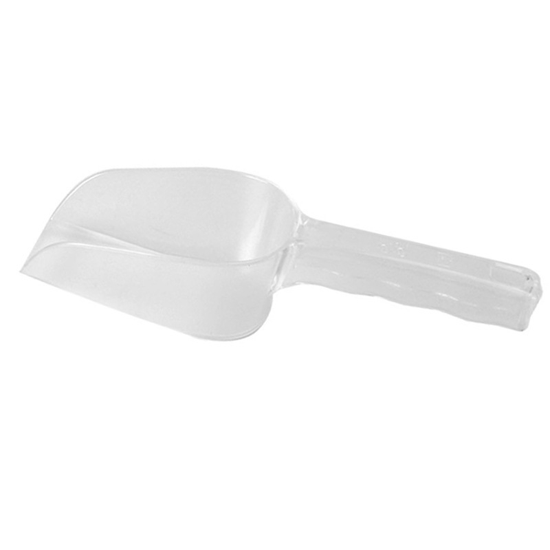 Lopățică de bucătărie din plastic, acrilic transparent, pentru orez și făină