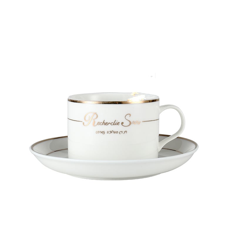 Set de cești de cafea și farfurioare din ceramică, design creativ minimalist pentru ceaiul de după-amiază