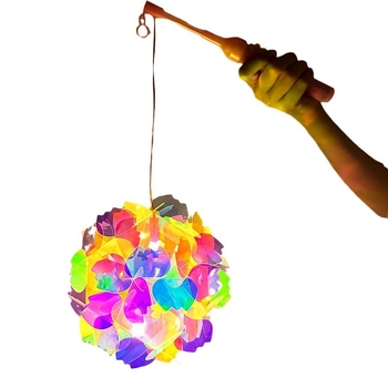 Lanterne din celofan colorate – kit DIY pentru copii, materiale pentru lampă de proiecție portabilă și jocuri cu lumină și umbră