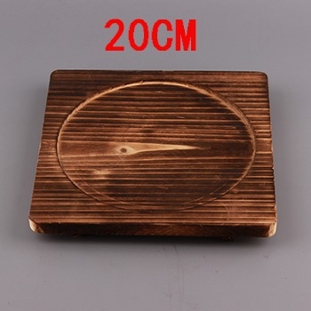 Bază din lemn pentru oale și vase ceramice, izolație termică, anti-arzire, temperaturi înalte, fără metal
