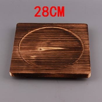 Bază din lemn pentru oale și vase ceramice, izolație termică, anti-arzire, temperaturi înalte, fără metal