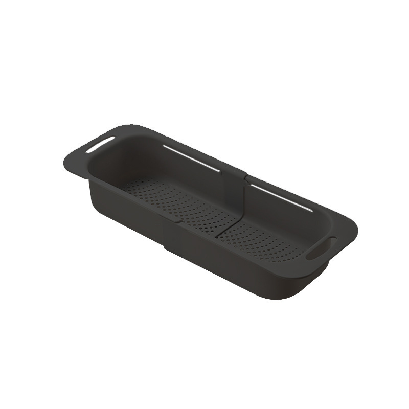 Cos telescopic de scurgere pentru bucătărie, sită reglabilă pentru fructe și legume