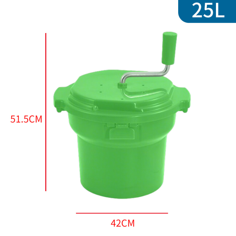 Recipient de deshidratare pentru legume și fructe, capac mare, 12L sau 25L, acționat manual