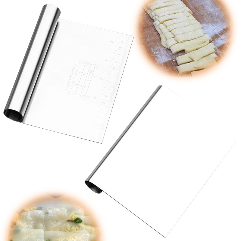 Nine Likes spatulă din oțel inoxidabil pentru cremă de tort, set cu cinci dimensiuni pentru aluat