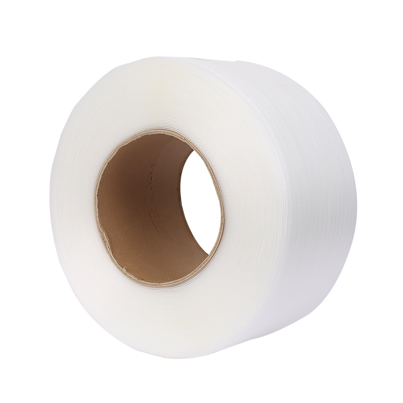 Bandă PP pentru ambalare, pentru mașini, ambalarea cartonelor, 0,7 mm, rezistență la tracțiune 90 kg, albă