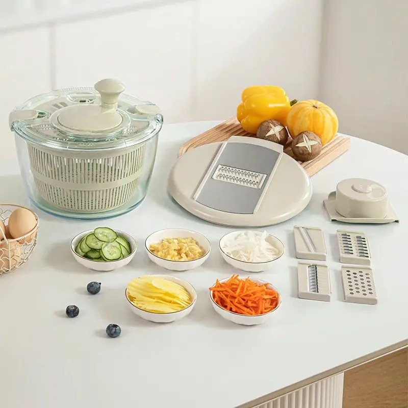 Dehidrator pentru legume din sticlă borosilicată, rezistent la temperaturi înalte, răzuitor și feliator multifuncțional, coș de scurgere pentru fructe și legume, chiuvetă de spălat în bucătărie