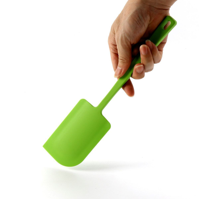 Spatulă din silicon, corp unic, pentru amestecarea cremei la prăjituri și răzuirea vasului – ustensilă de bucătărie pentru coacere acasă