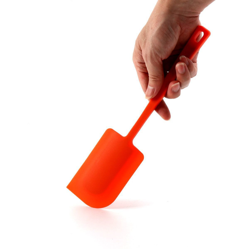 Spatulă din silicon, corp unic, pentru amestecarea cremei la prăjituri și răzuirea vasului – ustensilă de bucătărie pentru coacere acasă