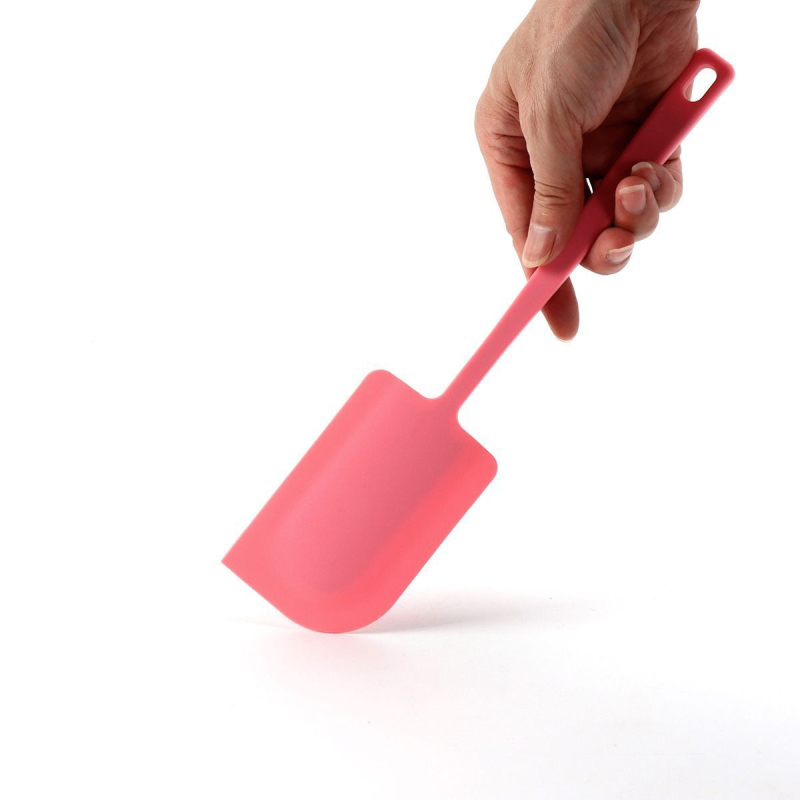 Spatulă din silicon, corp unic, pentru amestecarea cremei la prăjituri și răzuirea vasului – ustensilă de bucătărie pentru coacere acasă