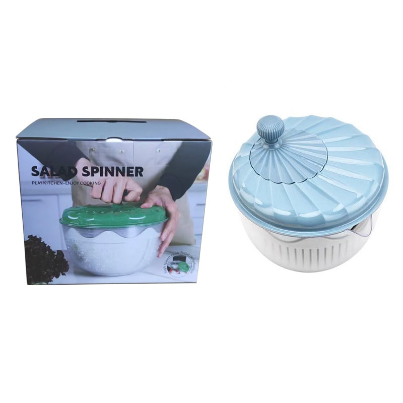 Dehidrator manual pentru salate și legume, cu coș de scurgere