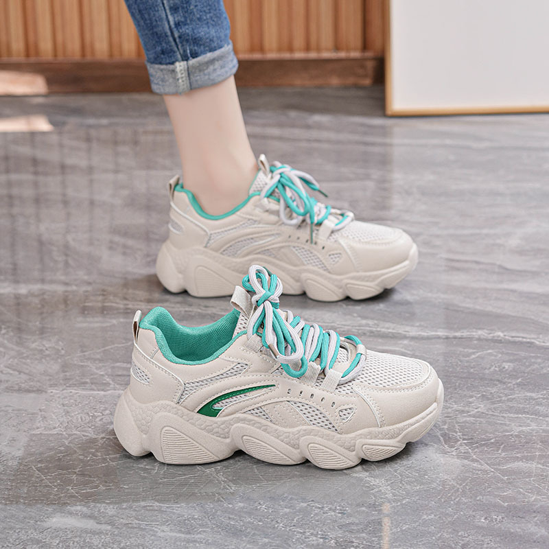 2026 proljeće Ženske tenisice u korejskom stilu, Dad Shoes sa debelim potplatom, sportske casual tenisice za trčanje, model F033