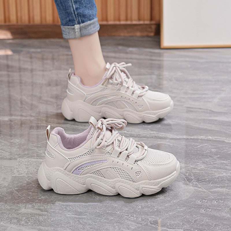 2026 proljeće Ženske tenisice u korejskom stilu, Dad Shoes sa debelim potplatom, sportske casual tenisice za trčanje, model F033