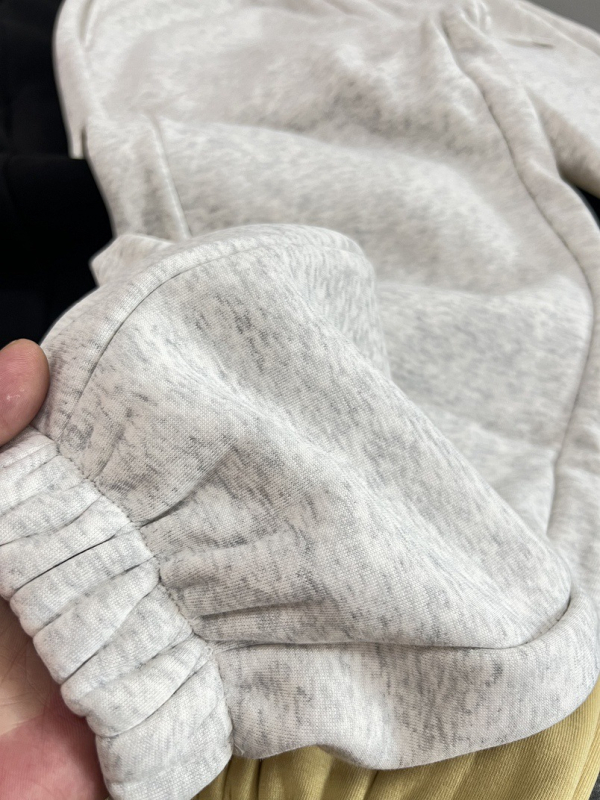 Ženske tople flis jogger hlače s flecom, opuštenog kroja, sportske hlače s manžetama na gležnjevima