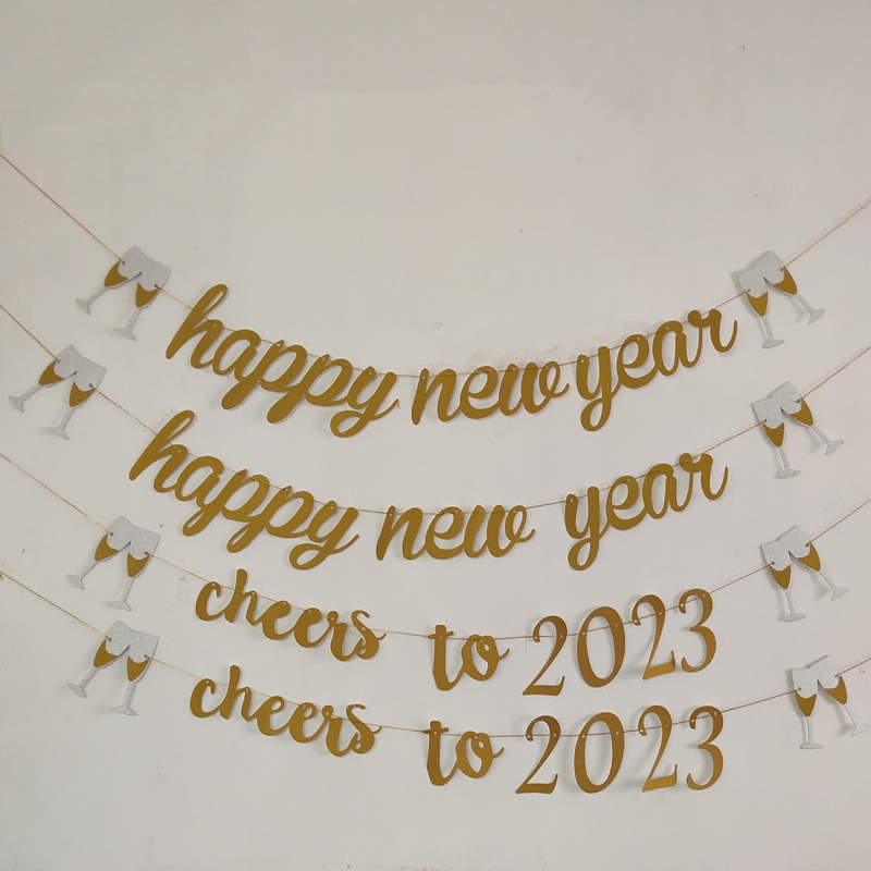 Set de accesorii pentru fotografii pentru petreceri de Anul Nou și Crăciun — decorațiuni pentru petreceri