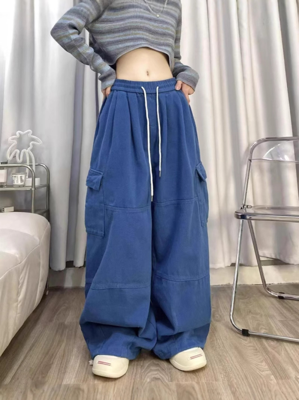 Američki stil hiphop uličnih radnih hlača za žene i muškarce, opuštenog kroja, široke nogavice s elastičnim završetkom, plus veličina
