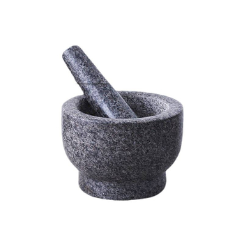 Mojar pentru usturoi din piatră albastră, design vintage, durabil