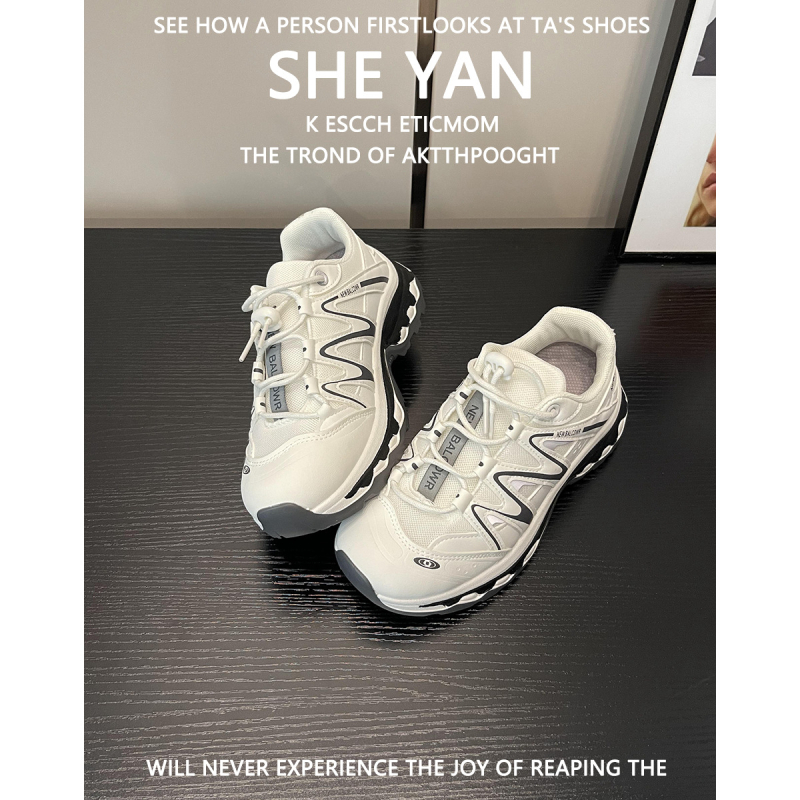 Ženske cipele od ovčje kože za povećanje visine, stil dad shoes, mrežasti gornji dio, proljeće-ljeto, 2025 novi model, svestrane, prozračne outdoor tenisice