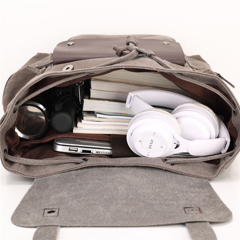 Platneni ruksak za laptop 15 inča, casual, otporan na habanje, velika kapaciteta 20–35 L
