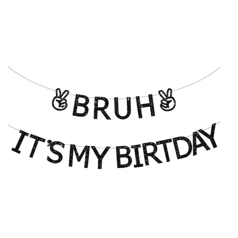 Banner cu litere aurii pentru decor de petrecere