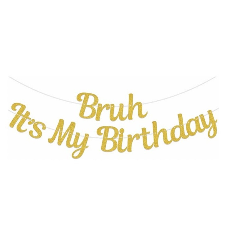 Banner cu litere aurii pentru decor de petrecere