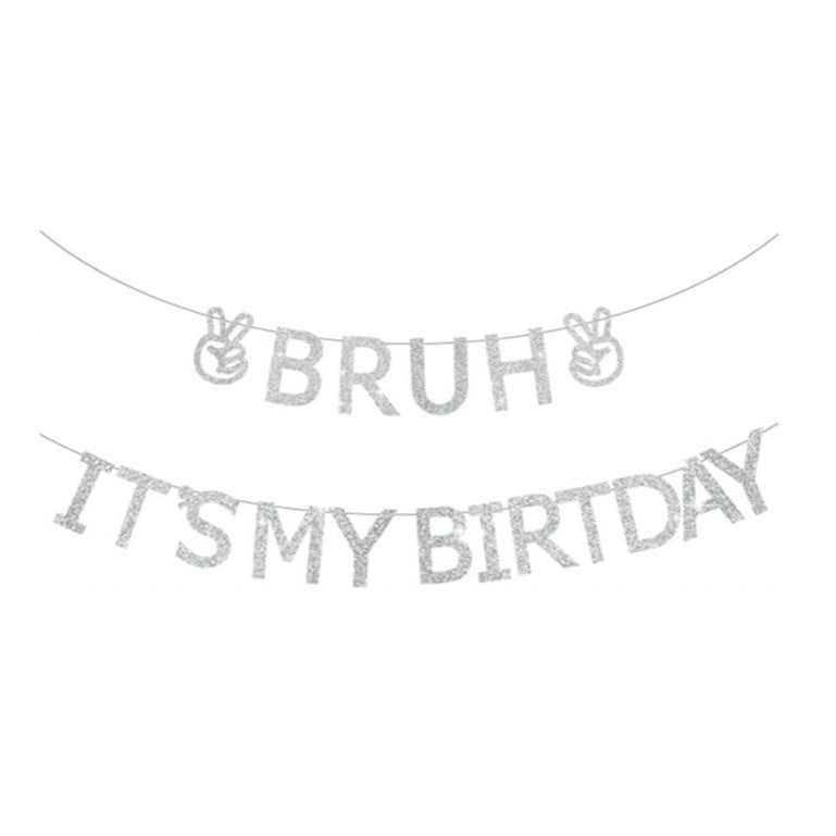 Banner cu litere aurii pentru decor de petrecere