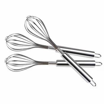 Bețișor manual din oțel inoxidabil – tel multifuncțional pentru frisarea smântânii și a albușurilor, ustensilă de bucătărie pentru cofetărie.