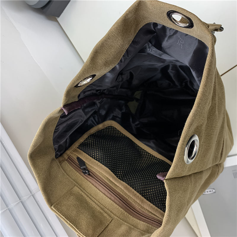 Platneni putni ruksak, velikog kapaciteta 20–35 L, unisex, za prijenosno računalo do 14 inča, pretinac za bocu vode