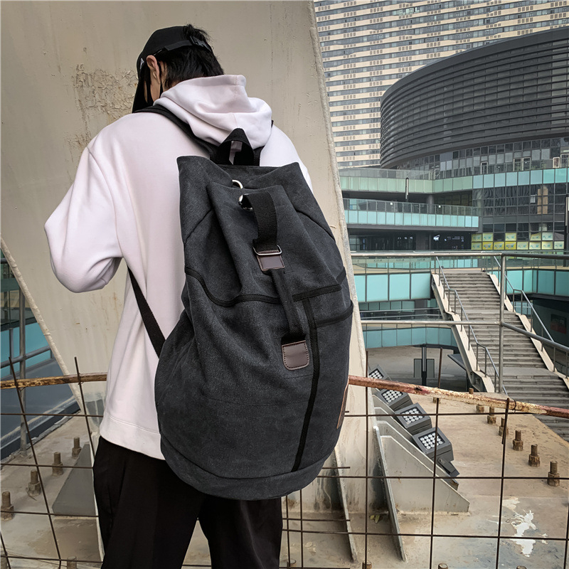 Platneni putni ruksak, velikog kapaciteta 20–35 L, unisex, za prijenosno računalo do 14 inča, pretinac za bocu vode
