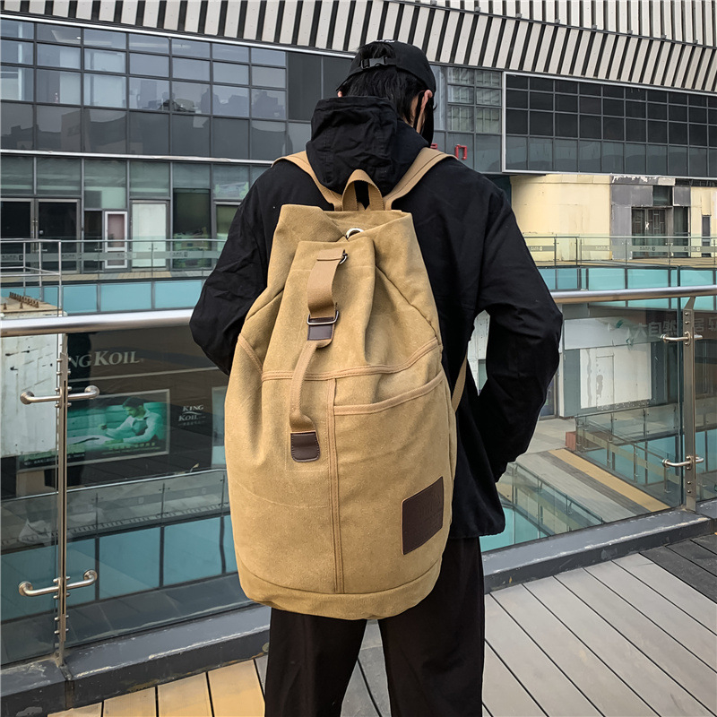 Platneni putni ruksak, velikog kapaciteta 20–35 L, unisex, za prijenosno računalo do 14 inča, pretinac za bocu vode