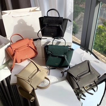 Ženska crossbody torba inspirirana Arc de Triomphe, lažno koža s lychee teksturom, nano veličina, Catfish Bun stil
