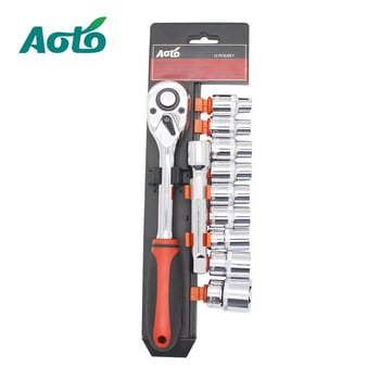 Set de scule pentru reparații auto cu ratchet și capete de soclu