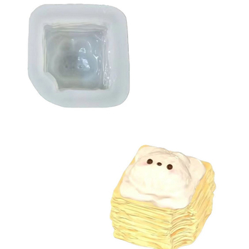 Formă din silicon în formă de câine pentru budincă de pâine cu cremă, model creativ pentru lumânare DIY cu aromă și coacere de ciocolată