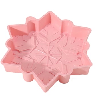 Formă de silicon pentru tort cu fulg de zăpadă de Crăciun, tavă de copt, matriță DIY pentru mousse de casă, personalizabilă