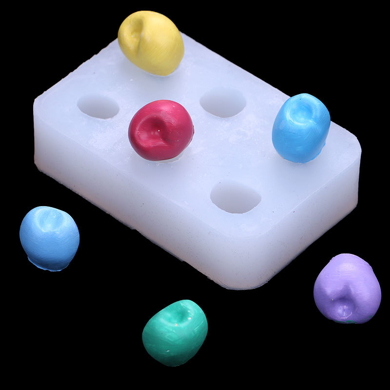 Formă de silicon 3D pentru fructe – cireș și zmeură, pentru cofetărie, decor de tort, ciocolată și lumânări parfumate
