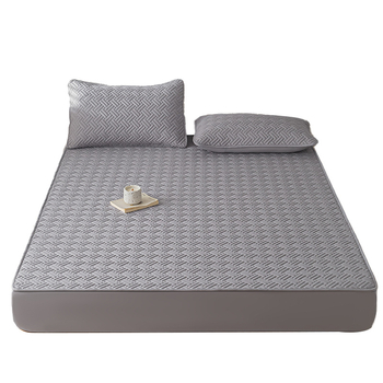 Husă de pat quilted din bumbac, protecție pentru saltea din bumbac spălat, acoperire completă, pentru toate sezoanele