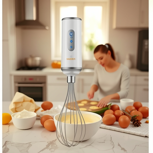 Mixer electric portabil, reîncărcabil, pentru prăjituri și frișă