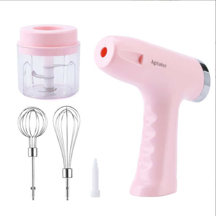 Mixer electric de bucătărie trei în unu: tel pentru ouă, râșniță de usturoi, procesor de alimente, bătător de smântână, râșniță de carne și aparat multifuncțional pentru prăjituri