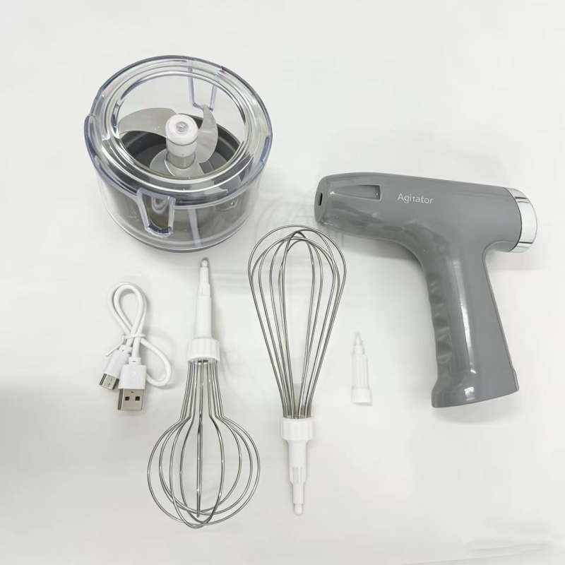 Mixer electric de bucătărie trei în unu: tel pentru ouă, râșniță de usturoi, procesor de alimente, bătător de smântână, râșniță de carne și aparat multifuncțional pentru prăjituri