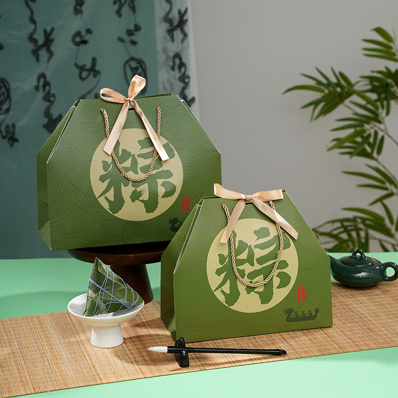 Genți Dragon Boat Festival în stoc, cutii cadou, ambalaj premium pentru rice dumplings, cutii goale de cadouri en gros