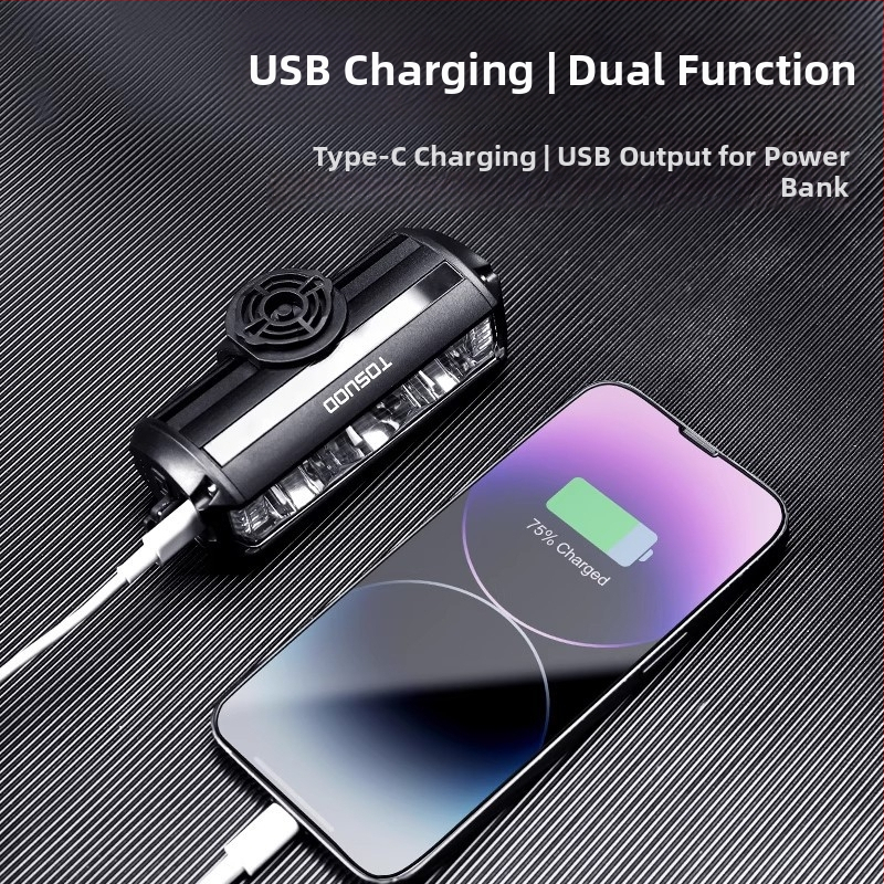 Tosuod USB punjivo prednje svjetlo za noćnu vožnju planinskim biciklom