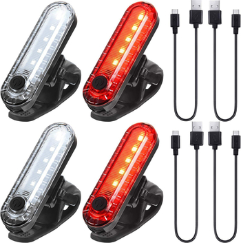 LED stražnja svjetiljka za bicikl, USB punjiva, visoka svjetlost, 056 trepćuća
